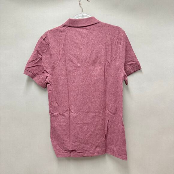 J. Crew Stretch piqué polo shirt in Marled Mahogany Size Medium New NWT - Picture 9 of 11